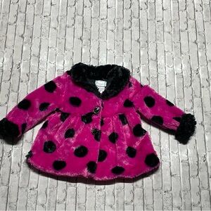 Piper Pink and Black Polka Dot Cape